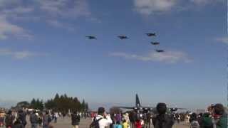 2012年入間航空祭 C-1とU-4（パラボラ集音マイク使用）