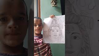 shiv shankar/ lord bholenath/pencil sketch/mahadev drawing