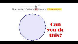 How to create a universal model to teach the various kinds of polygons using Geogebra | Step-By-Step