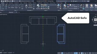 AutoCAD Sofa | AutoCAD furniture | AutoCAD Blocks design