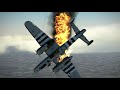 me 262 s intercepting a large b 25 bomber formation v1 il 2 sturmovik flight sim crashes