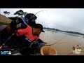 Memancing udang galah ketika air hulu sampai || Paloh Hinai River