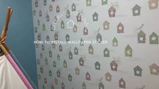 How to install Wallpaper ข้อควรรู้ เทคนิคการติดวอลเปเปอร์ติดผนัง แบบมีกาวในตัว