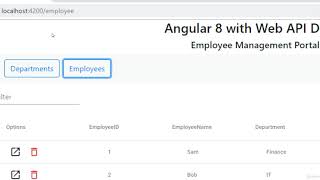 Learn Angular 8 & Web API by creating a Full Stack Web App - learn Angular