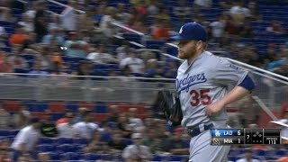 LAD@MIA: Anderson fans 10 over seven innings