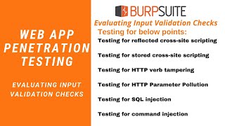 Web App Penetration Testing - #8 - Evaluating Input Validation Checks