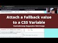 Attach a Fallback value to a CSS Variable (Basic CSS) freeCodeCamp tutorial