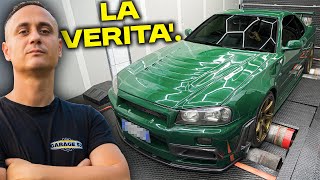 WE BANKED THE NISSAN SKYLINE R34 | How many horsepower did it make?