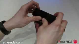 AeroCheck / WeldCheck ECT Flaw Detector - How to open the flap on the equipment