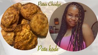 Pâtés chodyè/kòde avèk ze ak Hot Dog (Fried Haitian Patties)