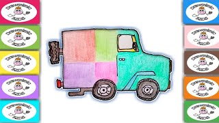 How to Draw an Ice Cream Truck for Kids with The Wheels on The Bus Song