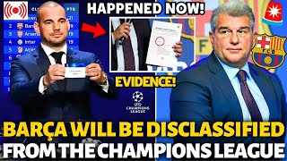 🚨URGENT! BARCELONA WILL BE DISCLASSIFIED FROM THE CHAMPIONS LEAGUE? THIS HAPPENED NOW! BARÇA NEWS!