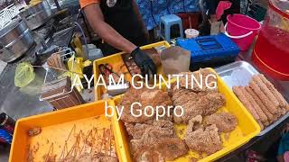 Ayam Gunting Malaysia favourite night market food in action - shot by Go Pro