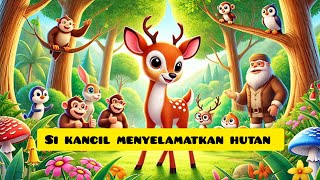 DONGENG KANCIL MENYELAMATKAN HUTAN #cartoon #funny #animals #animasihewan