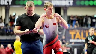 U17 E. Filimonovs (LAT) vs N. Muradov (EST). Greco-Roman 55kg youth wrestling.