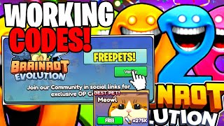 *NEW* ALL WORKING CODES FOR BRAINROT EVOLUTION IN 2026! ROBLOX BRAINROT EVOLUTION CODES