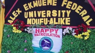 FUNAI Matriculation 2023 | Alex Ekwueme Federal University Matriculation 2023 | Ndufu Alike | Ikwo