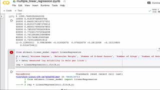 Multiple linear regression using Scikit: predicting molecular solubility