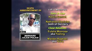 Bernard Julius Polius ~ Long Obituary