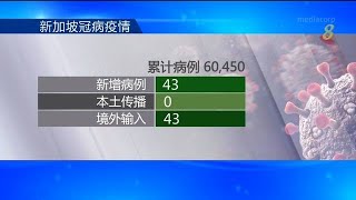 【冠状病毒19】本地新增43起病例 没有本土病例