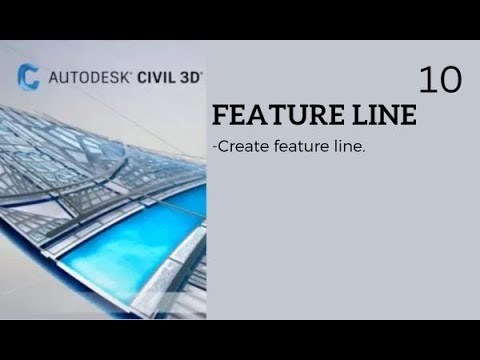 Civil 3d Feature Line Create سيفيل ثرى دى Youtube