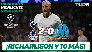 Highlights | Tottenham 2-0 Marsella | UEFA Champions League 22/23-J1 | TUDN
