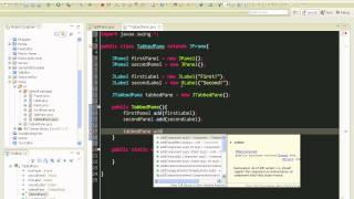 Java swing GUI tutorial #6: JTabbedPane
