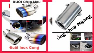 Ống Xả Nhiệt Inox Dáng Chụp Đuôi Pô Xe Ô Tô 2021# Stainless Steel Heat Exhaust Pipe Tail Cap 2021