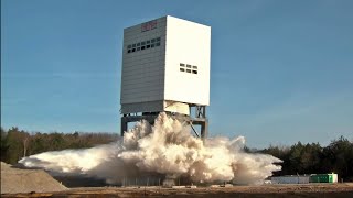 Sprengung Förderturm Schacht An der Haard 1