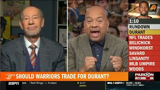 Pardon the Interruption | Should Warriors trade for Kevin Durant? - Luka's relationship with Lakers?