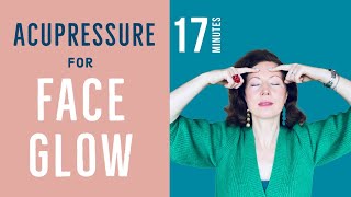 Acupresssure for Face Glow, Face Yoga using Acupressure Points on the Face