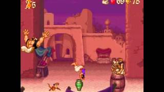 Aladdin (SNES) Playthrough: All Red Gems (Part 1)