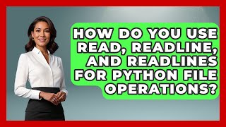 How Do You Use Read, Readline, And Readlines For Python File Operations? - Python Code School