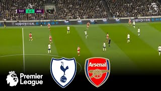 Tottenham vs Arsenal (2-3) | English Premier League 2023/24 | Epl Live | Efootball Pes 21 Gameplay