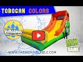 TOBOGAN inflable, juego para niños y adultos, brincolín inflable TOBOGAN COLORS DE LA FABRICA