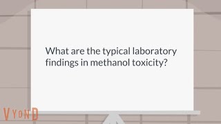 What are laboratory findings in methanol toxicity?