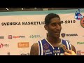 robert gilchrist efter hemmasegern mot södertälje kings