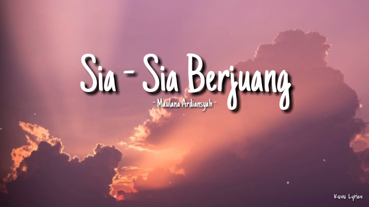 Maulana Ardiansyah - Sia Sia Berjuang (Lirik) | Live Ska Reggae - YouTube