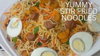 How to Make Yummy Stir Fried Noodles😋 Indomie Noodles,The Best Indomie Recipe#noodles