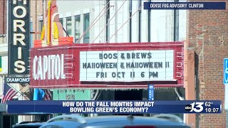 How do the fall months impact Bowling Green's economy