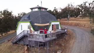 The Dome Loft out in Mariposa, California. Home while visiting Yosemite National Park