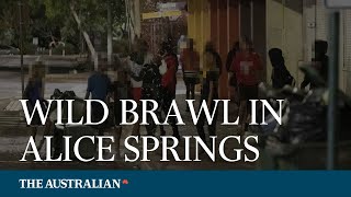Wild brawl in Alice Springs as Northern Territory crisis unfolds (Watch)
