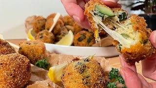 Delicious Fried Zucchini | Italian Street Food - Zucchini Polpette