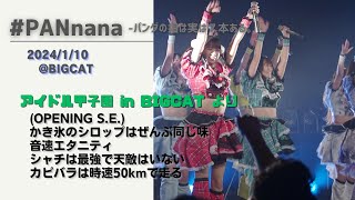 #PANnana/アイドル甲子園 in BIGCATより(4曲) 2024.1.10 @BIGCAT