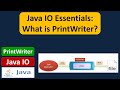 What is PrintWriter in Java? | Java IO | Java Tutorial