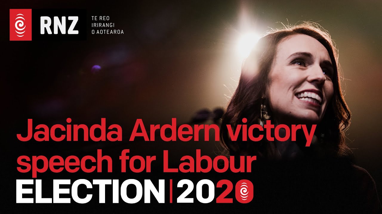 ELECTION 2020 | Labour Party Leader Jacinda Ardern Victory Speech - YouTube