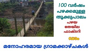 100 വർഷം പഴക്കമുള്ള തൂക്കുപാലം, പഴയ തേയില ഫാക്ടറി, ഡാം, അപ്രതീക്ഷിതയിടത്തെ മനോഹര കാഴ്ചകൾ