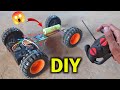 How to Make Simple Rc Car at Home || 4x4x Car Remote Control🔥