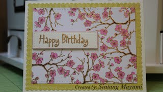 Cherry Blossom Birthday Card