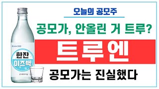 [오늘의 공모주] 트루엔(공모가 안올린 거 트루?)